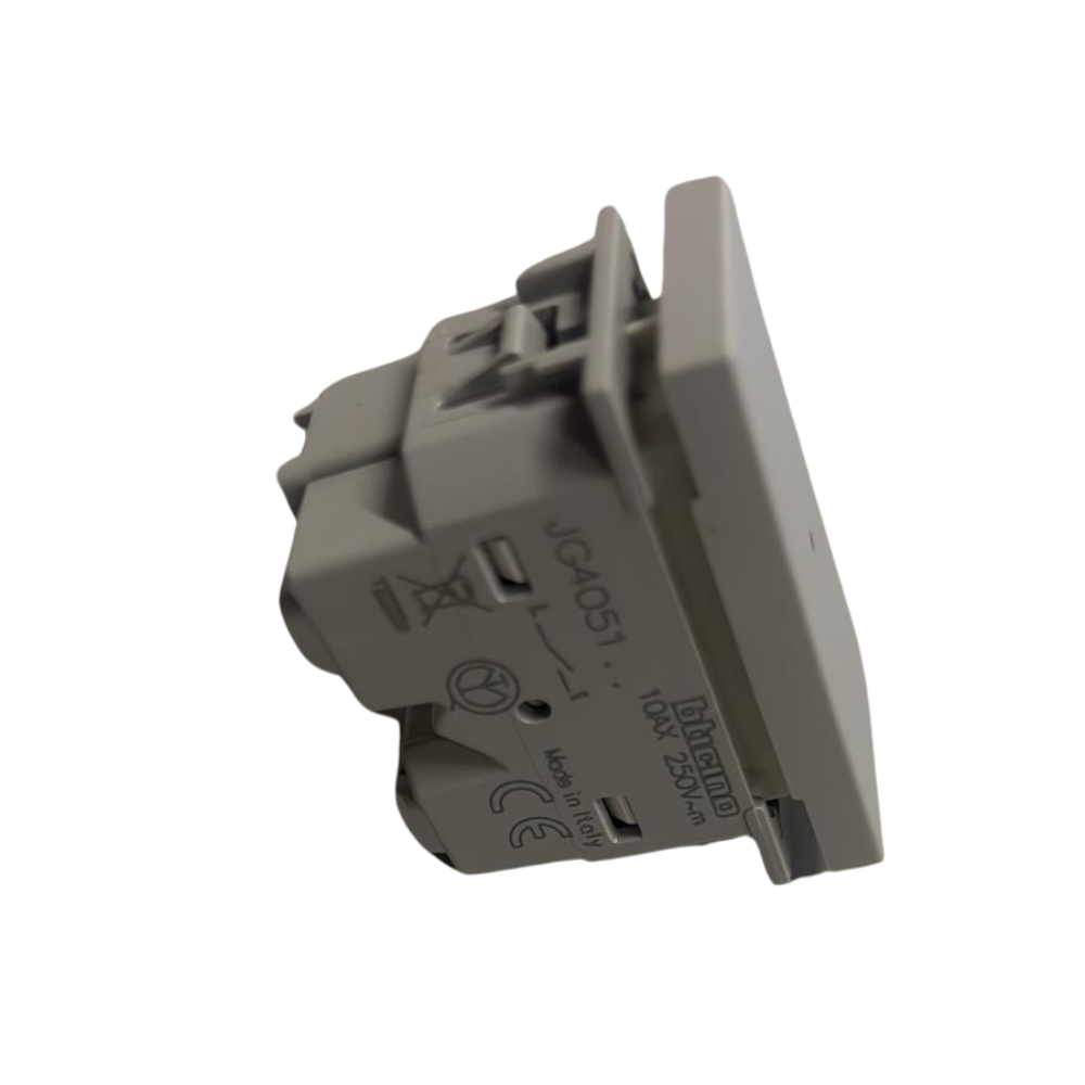 bticino jg4051 serie matixgo interruttore assiale 1p 10ax 250v illuminabile *** colore grigio, confezione 1