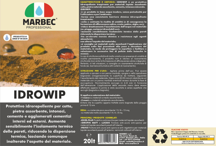 Protettivo idrorepellente IDROWIP   20LT