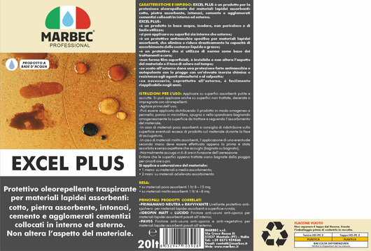 Trattamento pavimenti in cotto EXCEL PLUS   20LT
