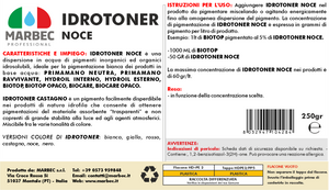 Pigmento idrosolubile noce IDROTONER NOCE   250GR