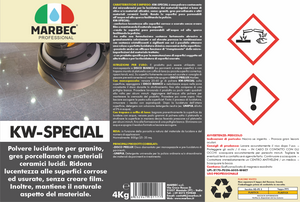 Lucidante in polvere per gres porcellanato e granito KW-SPECIAL   4KG