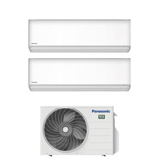 Condizionatore Dual Split Panasonic Etherea White 7+9 con CU-2Z41TBE R-32 Wi-Fi Integrato