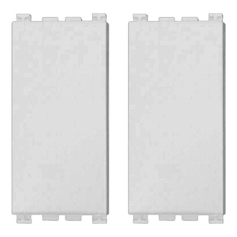 ETTROIT 2 Pezzi Copritasti Copriforo Falso Polo 1P Bianco Compatibile Con Vimar Arke