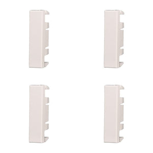 ETTROIT 4 Pezzi Copritasti Copriforo Falso Polo 1/2P Mezzo Modulo Posto Bianco Compatibile Con Bticino Axolute