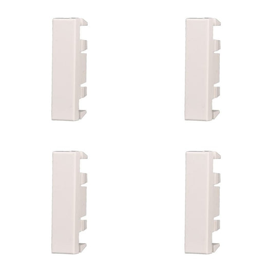ETTROIT 4 Pezzi Copritasti Copriforo Falso Polo 1/2P Mezzo Modulo Posto Bianco Compatibile Con Bticino Axolute