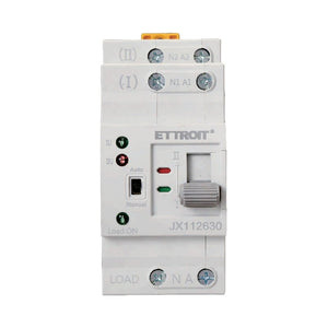ETTROIT ATS Commutatore di Trasferimento Automatico Fotovoltaico 2P 2M Doppio Alimentazione 63A AC 230V IP20 IEC60947-6-1