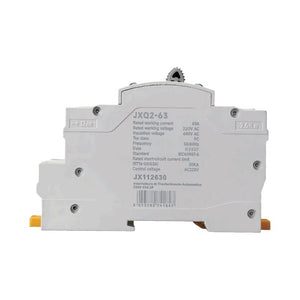 ATS Commutatore di Trasferimento Automatico Fotovoltaico 2P 2M Doppio Alimentazione 63A AC 230V IP20 IEC60947-6-1