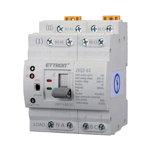 ATS Commutatore di Trasferimento Automatico Fotovoltaico 4P 4M Doppio Alimentazione 63A AC 400V IP20 IEC60947-6-1