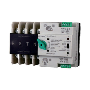 ATS Commutatore di Trasferimento Automatico Fotovoltaico 4P 6M Doppio Alimentazione 125A AC 400V IP20 IEC60947-6-1