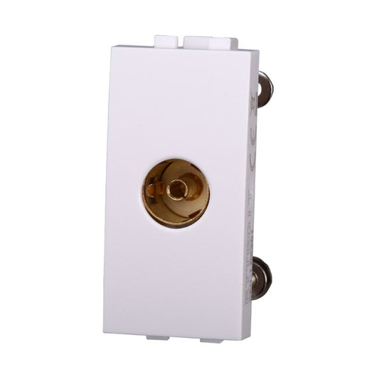Connettore Presa TV Terminale Femmina Colore BIANCO Compatibile Con Bticino Living Light