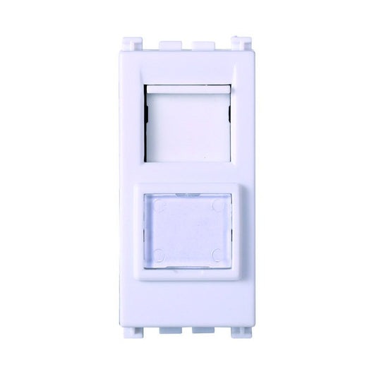 Connettore Rete Presa Dati RJ45 CAT5E Colore Bianco Compatibile Con Vimar Arke