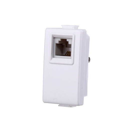 ETTROIT Connettore Telefonica Presa RJ11 Colore Bianco Compatibile Con Bticino Matix