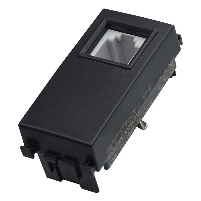 Connettore Telefonica Presa RJ11 Colore Nero Compatibile Con Vimar Arkè