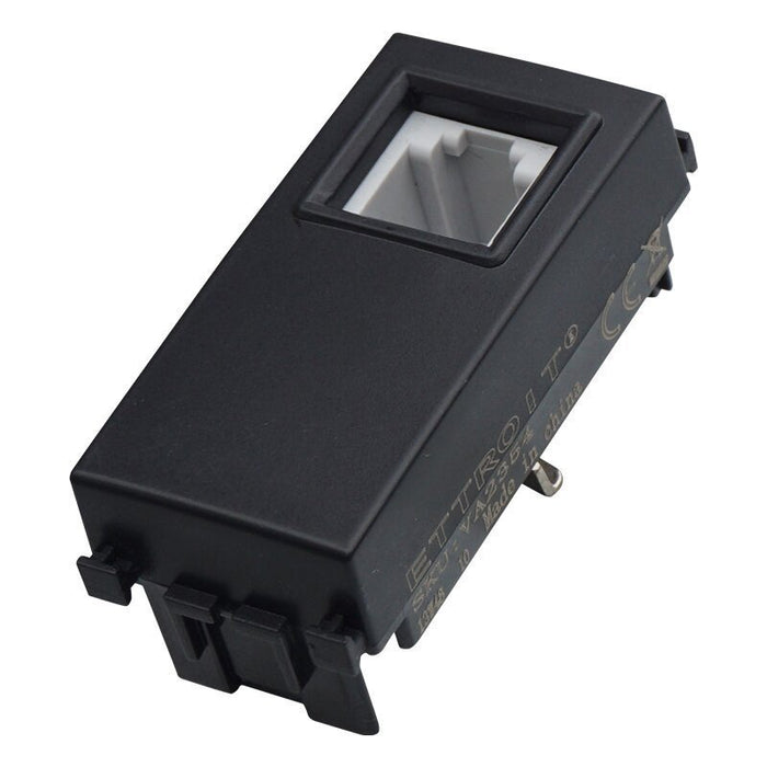 Connettore Telefonica Presa RJ11 Colore Nero Compatibile Con Vimar Arkè