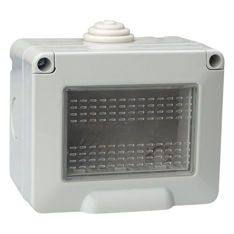 Custodia 3P IP55 Scatola Porta Frutti Con Coperchio 3 Posti Moduli Compatibile Con Vimar Plana