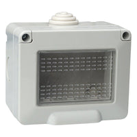 Custodia 3P IP55 Scatola Porta Frutti Con Coperchio 3 Posti Moduli Compatibile Con Vimar Plana