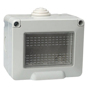 Custodia 3P IP55 Scatola Porta Frutti Con Coperchio 3 Posti Moduli Compatibile Con Vimar Plana