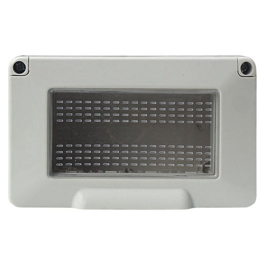 Custodia 4P IP55 Scatola Porta Frutti Con Coperchio 4 Posti Moduli Compatibile Con Vimar Plana