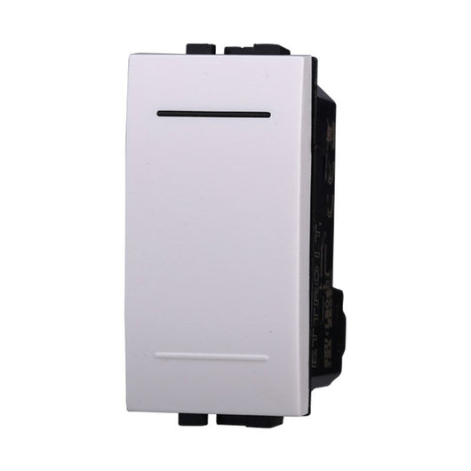 Deviatore 1P 16A Unipolare Colore BIANCO Compatibile Con Bticino Living Light