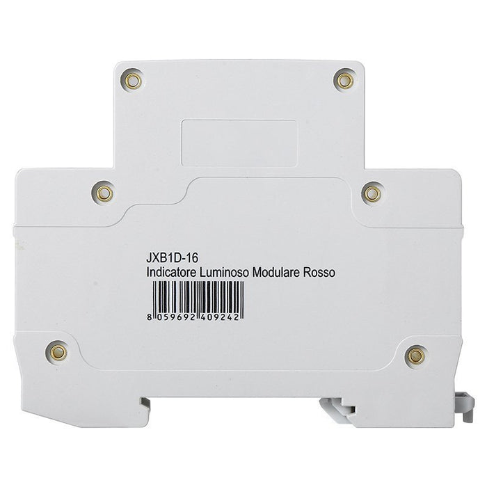Indicatore Luminoso Modulare 230V Rosso Occupa 1 Modulo DIN Lampada Spia Led Segnalazione
