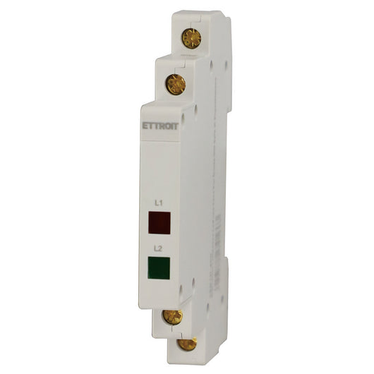 Indicatore Luminoso Modulare Con 2 Fase L1 L2 230V, Occupa Mezzo Modulo DIN, Lampada Spia Led Segnalazione