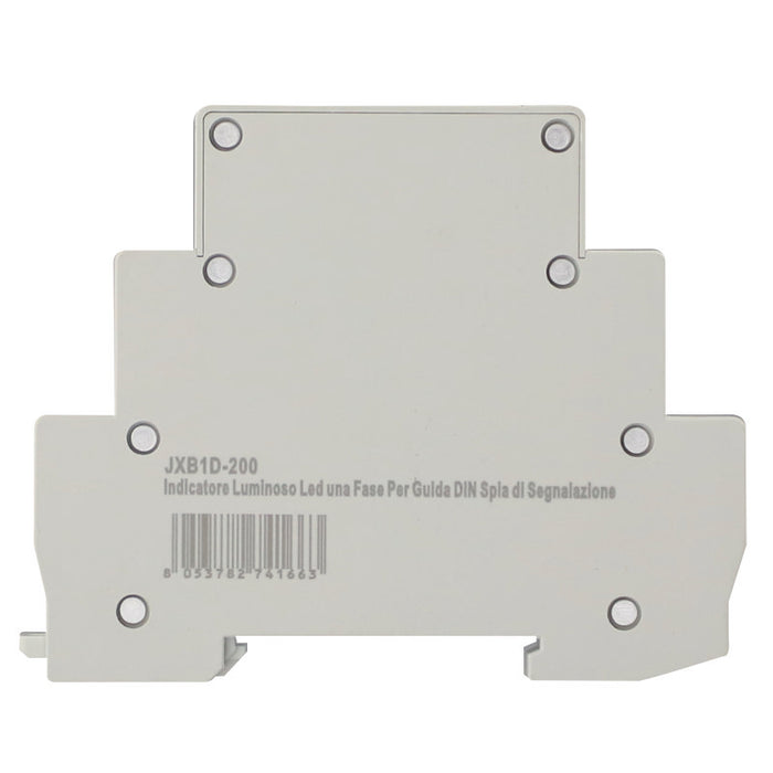 Indicatore Luminoso Modulare Con 2 Fase L1 L2 230V, Occupa Mezzo Modulo DIN, Lampada Spia Led Segnalazione