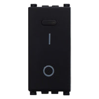 Interruttore 16A Bipolare 0-1 Colore Nero Compatibile Con Vimar Arke