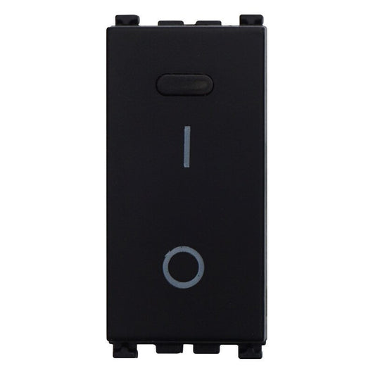 Interruttore 16A Bipolare 0-1 Colore Nero Compatibile Con Vimar Arke