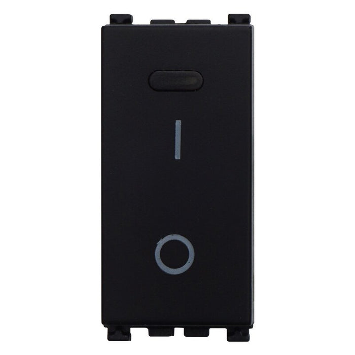 Interruttore 16A Bipolare 0-1 Colore Nero Compatibile Con Vimar Arke