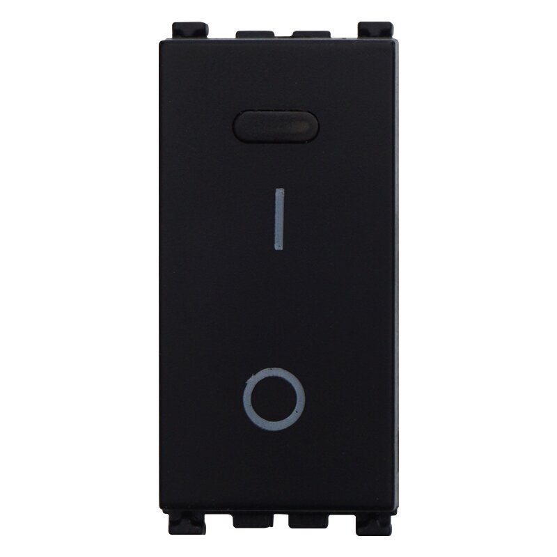 Interruttore 16A Bipolare 0-1 Colore Nero Compatibile Con Vimar Arke