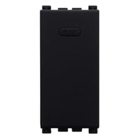 Interruttore 1P 16A Unipolare Colore Nero Compatibile Con Vimar Arke