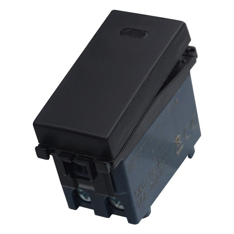 Interruttore 1P 16A Unipolare Colore Nero Compatibile Con Vimar Arke