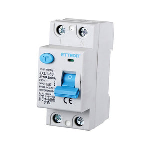 Interruttore Differenziale Puro 2P 16A 6kA 300mA 220V Salvavita Differenziale Occupa 2 Moduli DIN