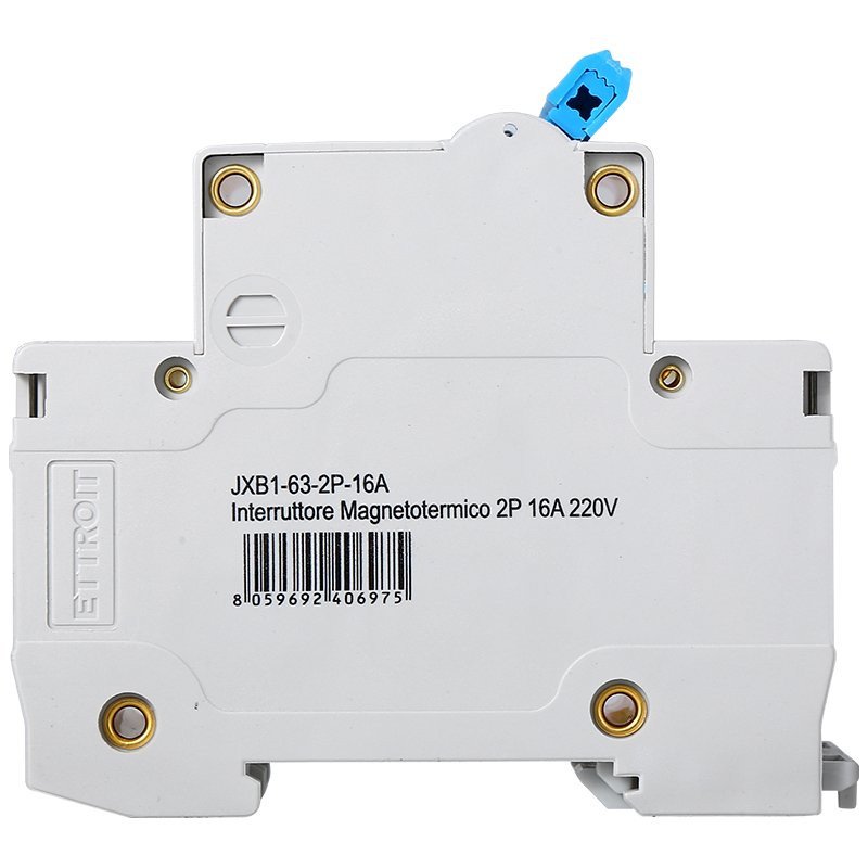 Interruttore Magnetotermico Automatico 2P 16A 6000A 220V Salvavita Stotz Occupa 2 Moduli DIN