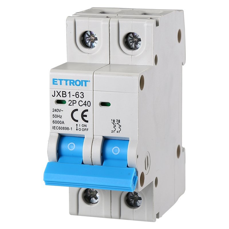Interruttore Magnetotermico Automatico 2P 40A 6000A 220V Salvavita Stotz Occupa 2 Moduli DIN
