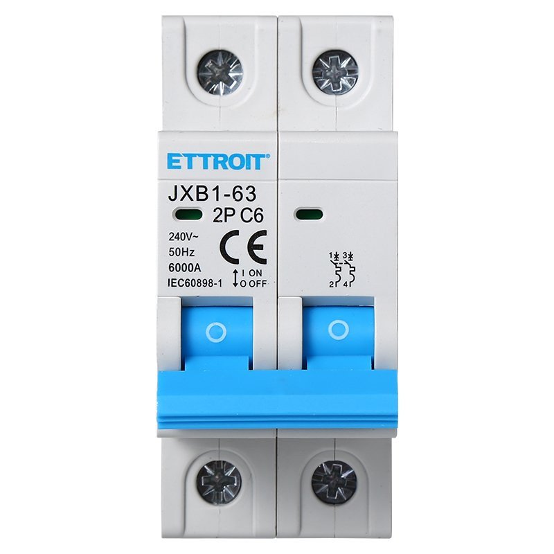 Interruttore Magnetotermico Automatico 2P 6A 6000A 220V Salvavita Stotz Occupa 2 Moduli DIN