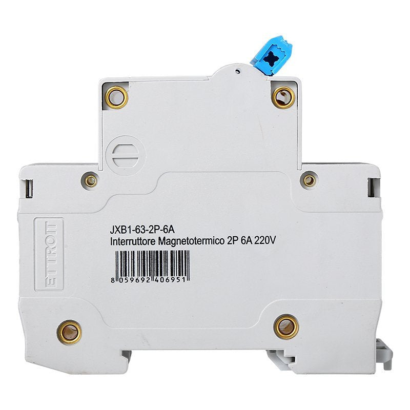 Interruttore Magnetotermico Automatico 2P 6A 6000A 220V Salvavita Stotz Occupa 2 Moduli DIN