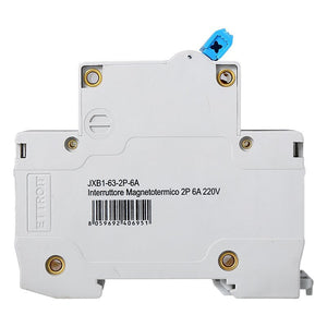 Interruttore Magnetotermico Automatico 2P 6A 6000A 220V Salvavita Stotz Occupa 2 Moduli DIN