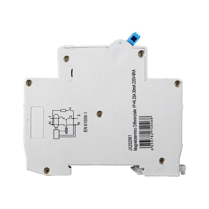 ETTROIT Interruttore Magnetotermico Differenziale 1P+N 25A 6KA 30mA 220V Occupa 1 Modulo DIN