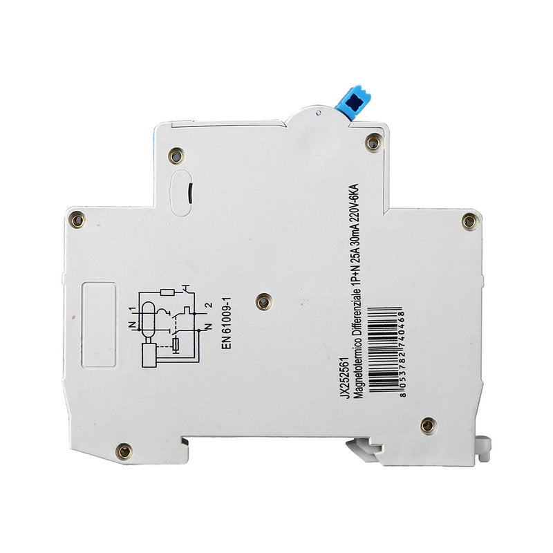 ETTROIT Interruttore Magnetotermico Differenziale 1P+N 25A 6KA 30mA 220V Occupa 1 Modulo DIN