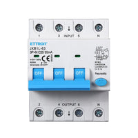 Interruttore Magnetotermico Differenziale 3P+N 25A 6KA 30mA 380V Occupa 4 Moduli DIN