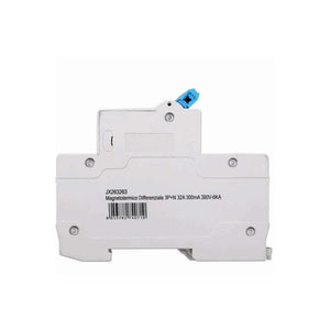 Interruttore Magnetotermico Differenziale 3P+N 32A 6KA 300mA 380V Occupa 4 Moduli DIN