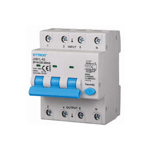 Interruttore Magnetotermico Differenziale 3P+N 50A 6KA 300mA 380V Occupa 4 Moduli DIN