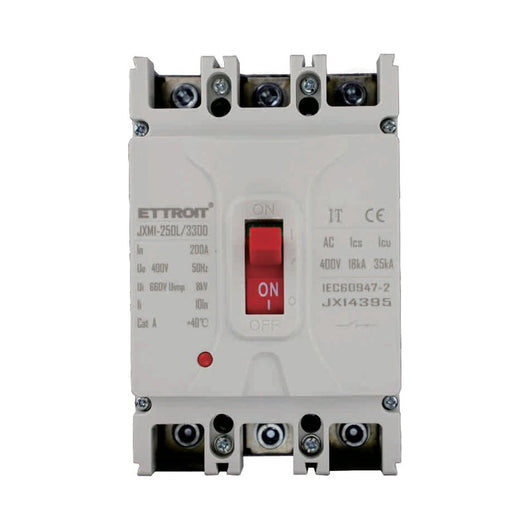 MCCB Interruttori Scatolati Magnetotermici 3P 22kA 200A AC 400V IP20 IEC60947-2