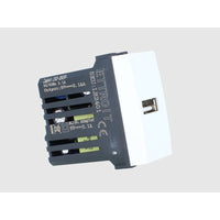 Modulo Presa Caricatore USB 5V 2,1A Colore BIANCO Compatibile Con Bticino Living Light