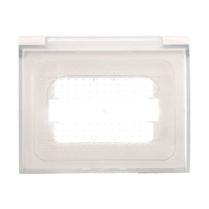 ETTROIT Placca Custodia IP44 3P Bianco Universale Per Scatola 503 Compatibile Bticino Vimar Gewiss