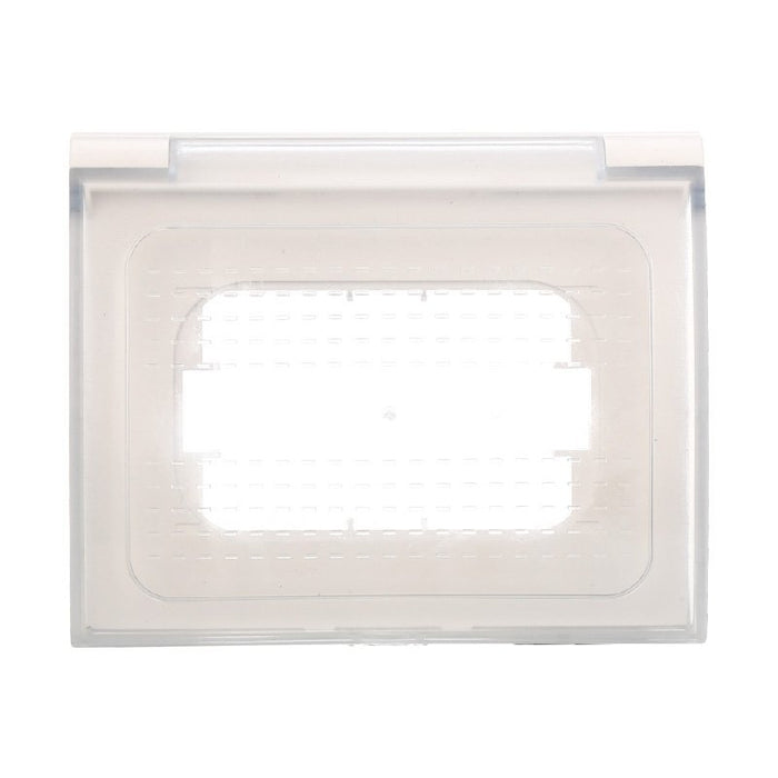 ETTROIT Placca Custodia IP44 3P Bianco Universale Per Scatola 503 Compatibile Bticino Vimar Gewiss