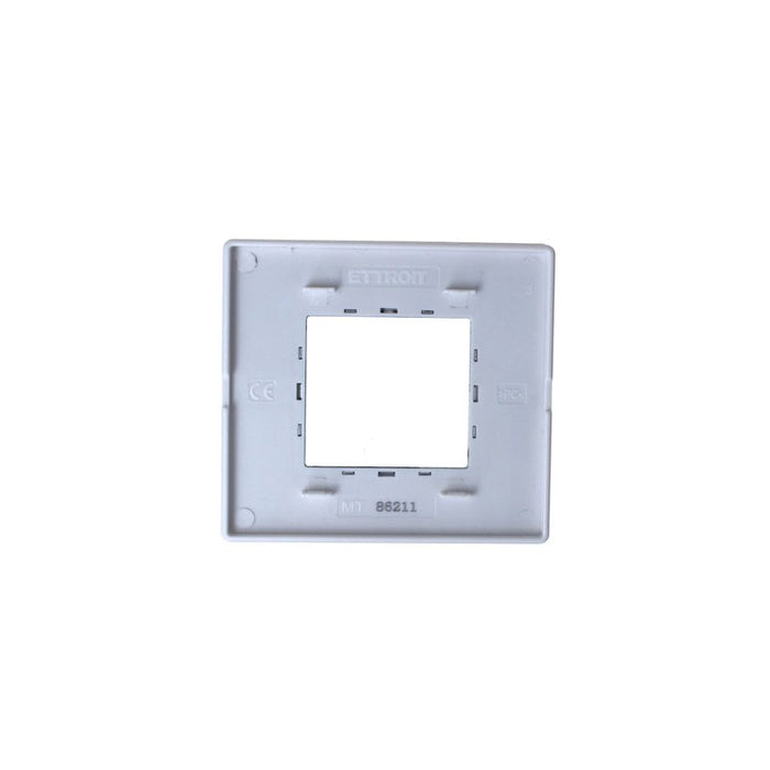 ETTROIT Placca In Vetro Serie Solar 2P Colore Acciaio Scuro Compatibile Con Bticino Matix