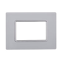 Placca In Vetro Serie Solar 3P Colore Bianco Compatibile Con Bticino Matix