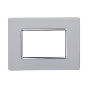 Placca In Vetro Serie Solar 3P Colore Bianco Compatibile Con Bticino Matix